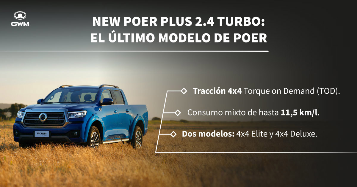 Camioneta pick up New Poer Plus 2.4 Turbo