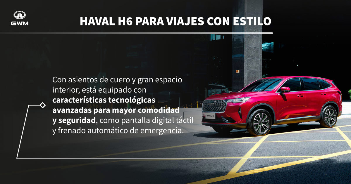 SUV automáticos HAVAL H6 en ciudad.