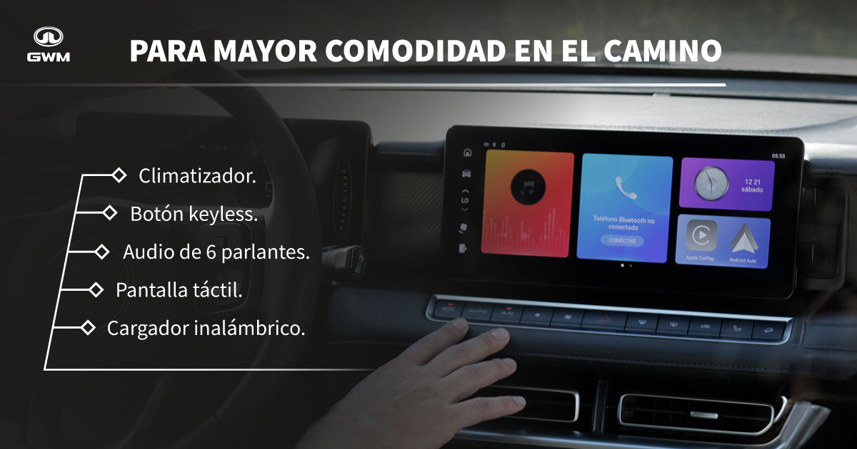 Comodidad camioneta pick up Poer Plus 2.4