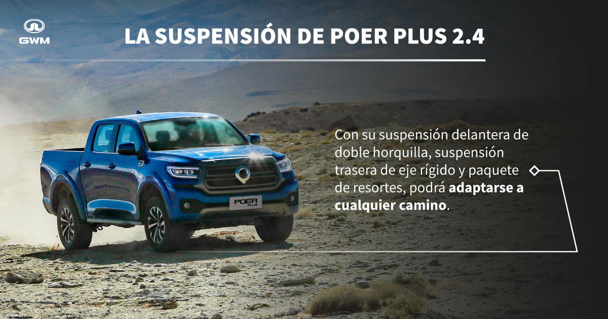 Suspensión camioneta pick up Poer Plus 2.4